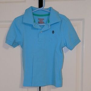 Izod Light Blue Boys Polo with Embroidered Logo